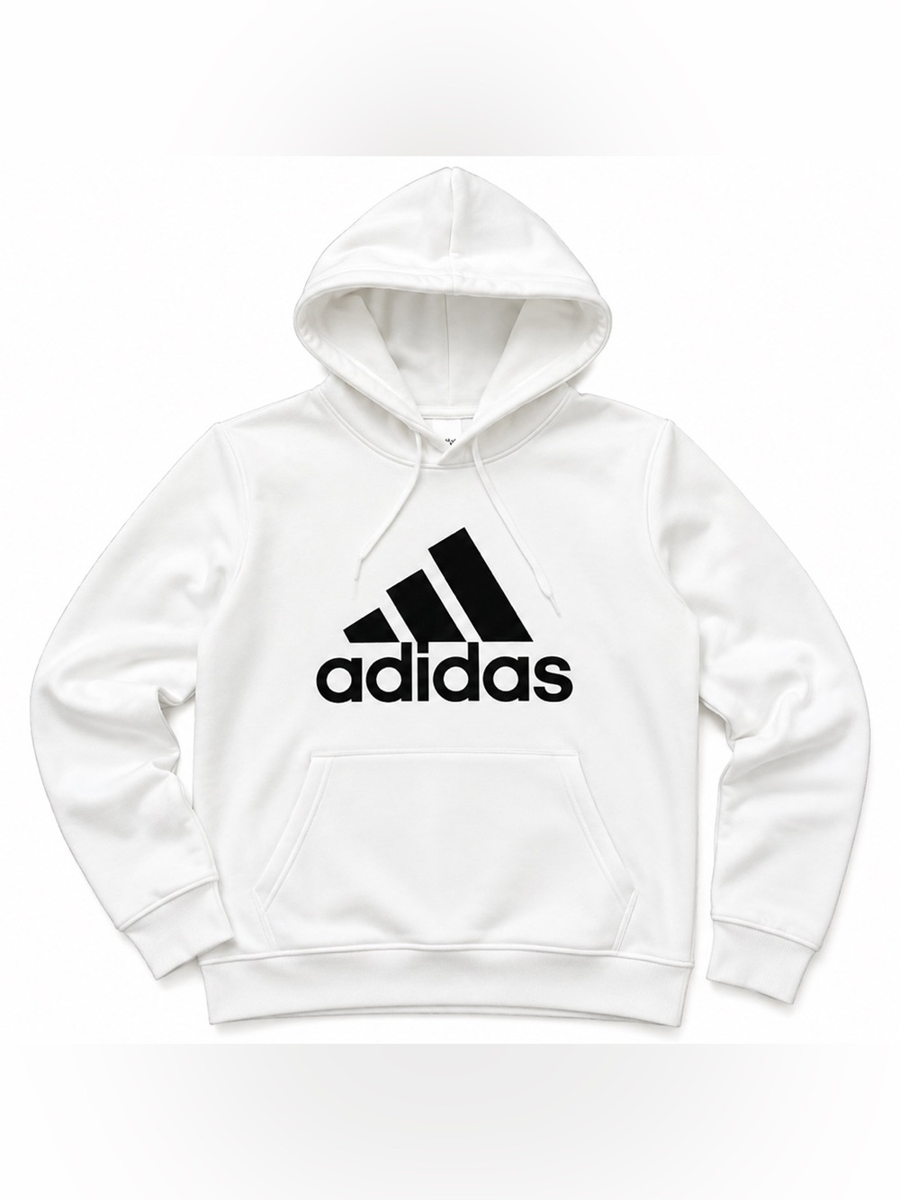 Adidas White Pullover Hoodie Black Logo Women’s Size Medium Never Worn